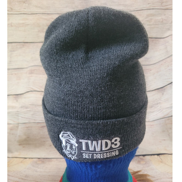 Vtg Carhartt TWD Gray Beanie hat cap TV Movie Set - Picture 4 of 9